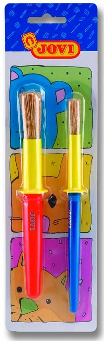 BLISTER PINCEL PLASTICO GRUESO+PINCEL MEDIO