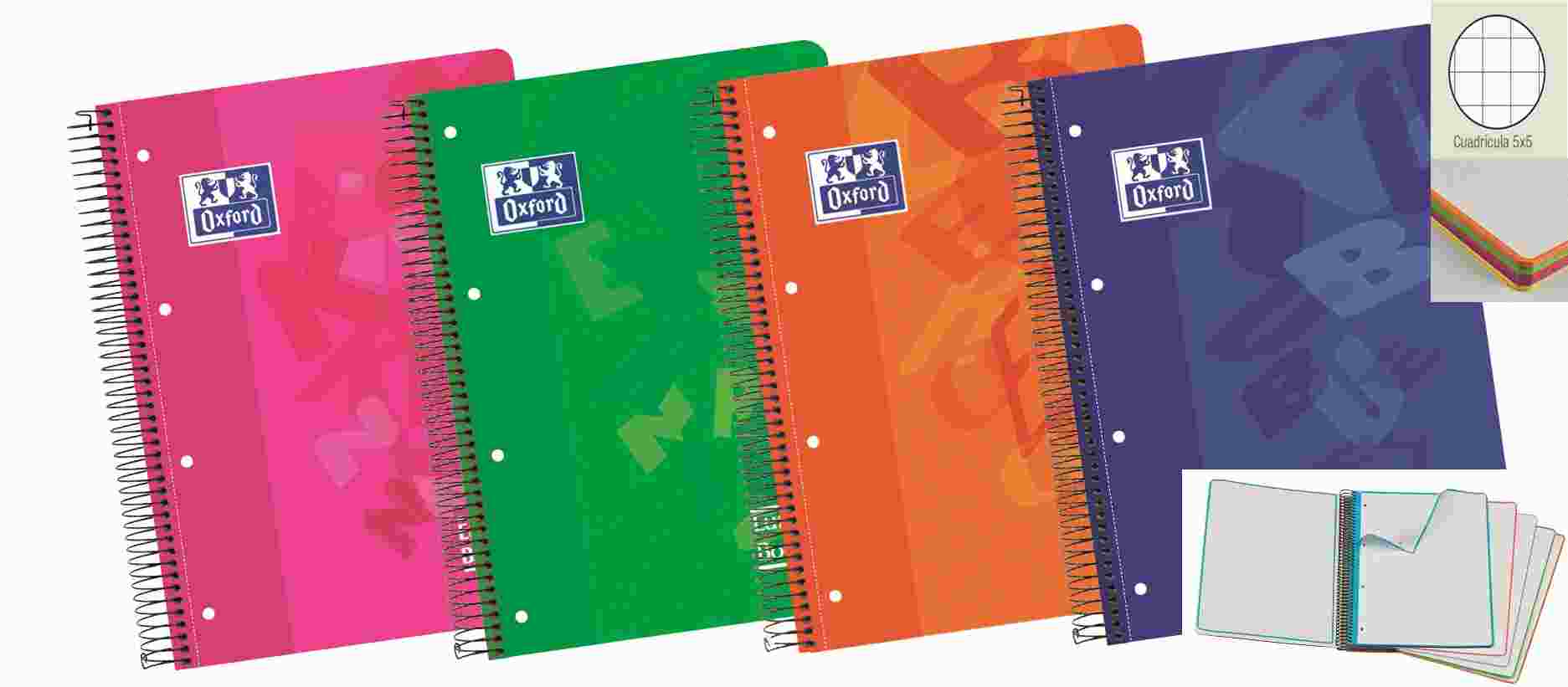 BLOC MICRO OXFORD 90gr. A4 120h. PLASTICO