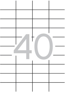 ETIQUETAS A4  52,5x 29,7 C/100 APLI