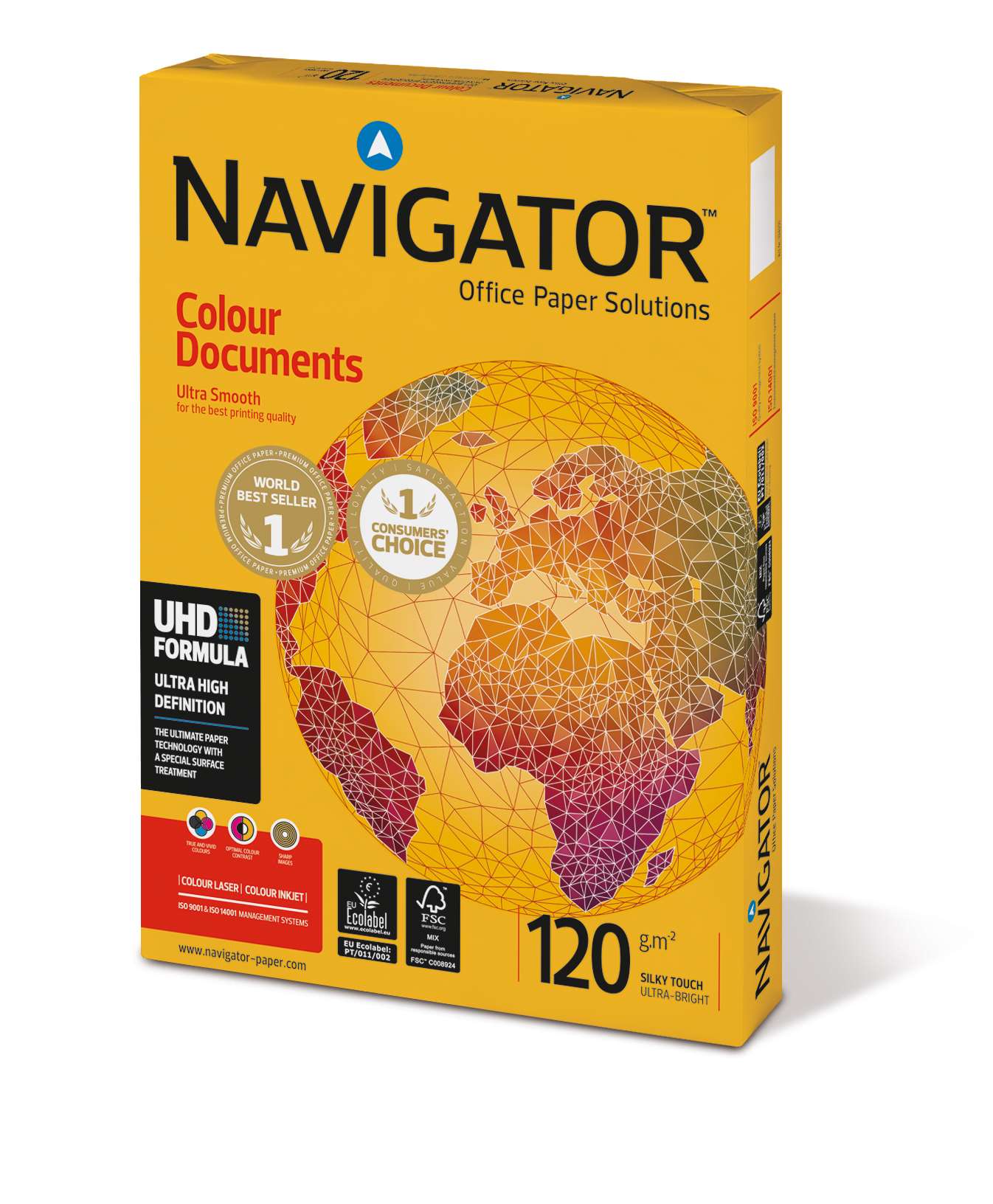 PAPEL A4 120gr P/250 NAVIGATOR COLOR DOCUM - Imagen 2