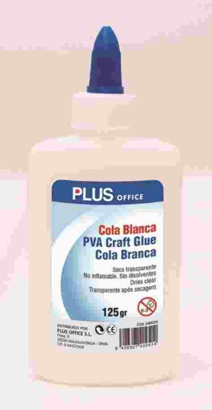 PEGAMENTO COLA BLANCA PLUS  125 gr.