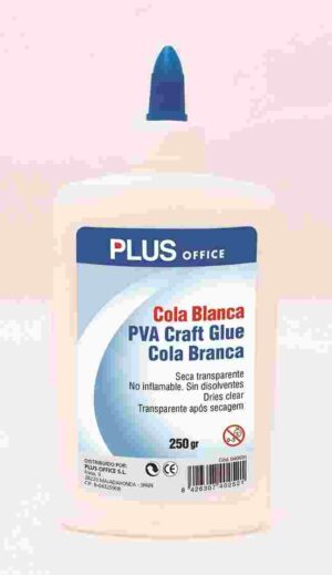 PEGAMENTO COLA BLANCA PLUS  250 gr.