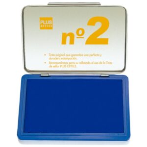 TAMPON PLUS OFFICE MNO.METALICO Nº2 AZUL