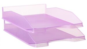 BANDEJA PLAST.ARCHIVO 2000 TRANSL.MALVA