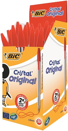 BOLIGRAFO BIC CRISTAL ORIGINAL C/50 ROJO