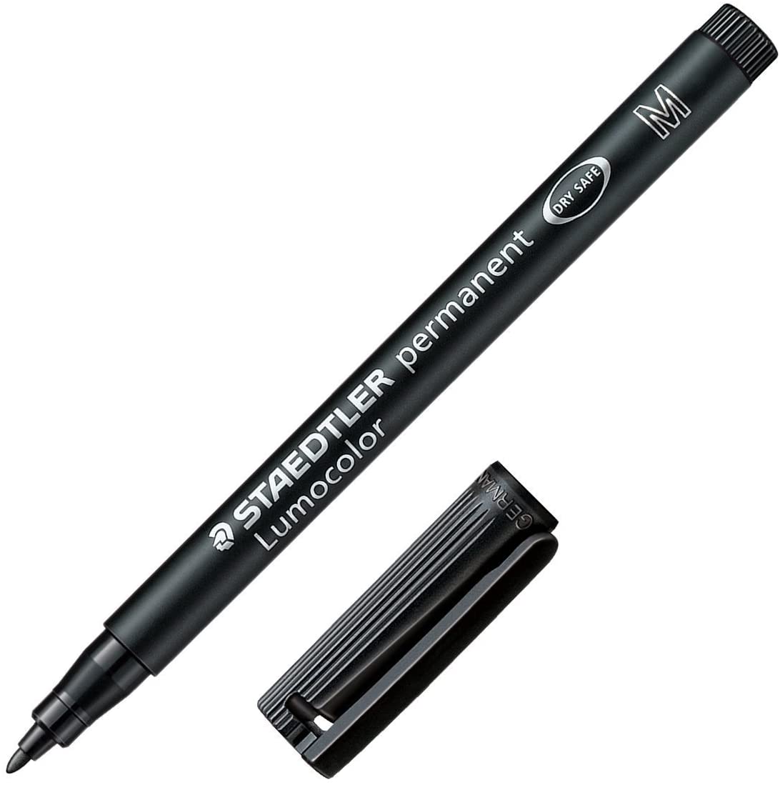ROTULADOR OHP LUMOCOLOR 317 MEDIO NEGRO