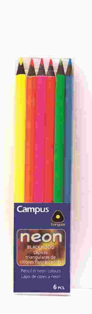 PINTURA LAPIZ CAMPUS NEON 6 Colores