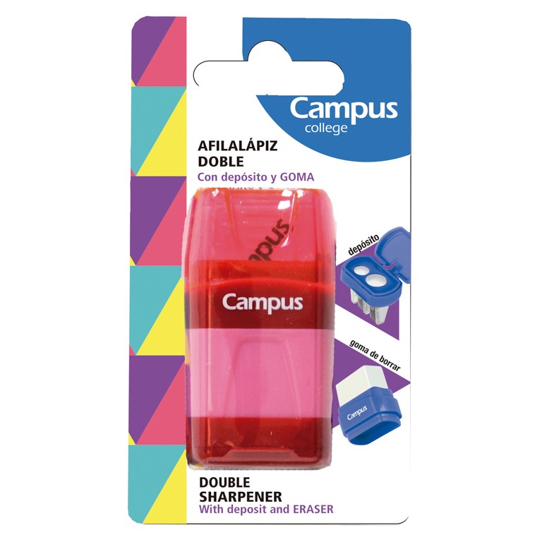 BLT/ 1 SACAPUNTAS DEP.CAMPUS DOBLE C/GOMA