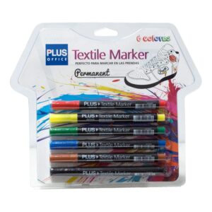 ROTULADOR ROPA PLUS OFFICE BLIST/6 COLORES