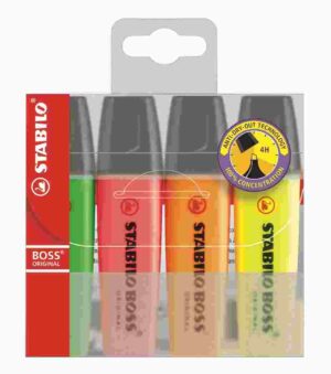 ROTUL.FLUOR STABILO BOSS B/4 SURT