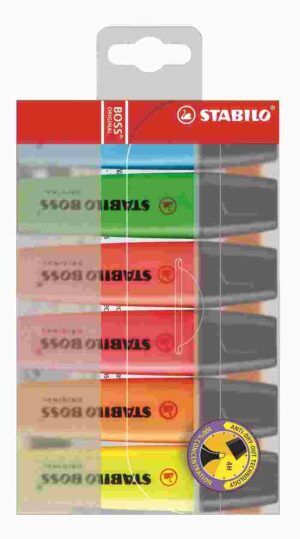 ROTUL.FLUOR STABILO BOSS B/6 SURT