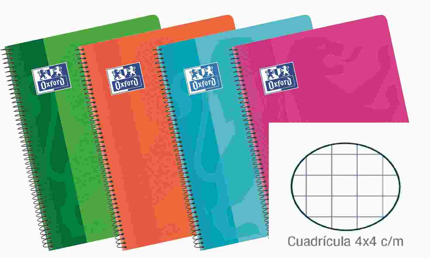 BLOC ESP.POLIPROP.A4 80h.90gr.OXFORD CUADRO 4x4 - Imagen 2