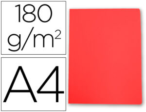 SUBCARPETA DIN A4 PTE/ 10 ROJO
