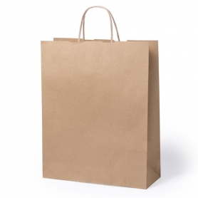 BOLSA REGALO PAPEL100gr.22x23x 9 KRAFT
