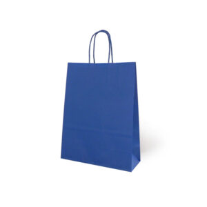 BOLSA REGALO PAPEL100gr.22x23x 9 AZUL P.