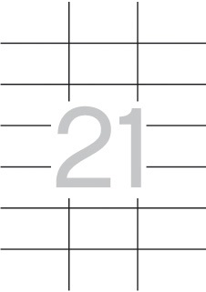 ETIQUETAS A4  70,0x 42,4 C/100 APLI