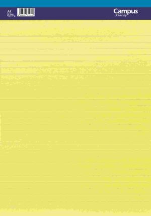 BLOC PERFORADO A4 AMARILLO RAYADO 50h