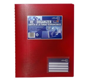 CARPETA FUNDAS A4 20H.ESPIRAL FUNDAS MOVILES