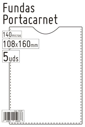 FUNDA PORTACARNET 46007 108x160 PTE/ 5