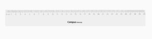 REGLA PLASTICO CAMPUS 30 CM.TRANSP.CON FUNDA