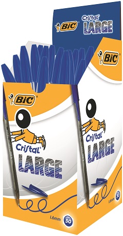 BOLIGRAFO BIC CRISTAL LARGUE C/50 AZUL