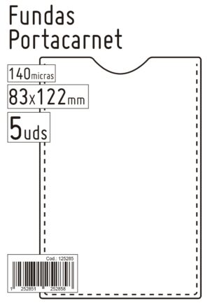 FUNDA PORTACARNET 46004 83x122 PTE/ 5