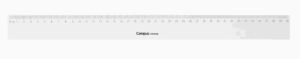 REGLA PLASTICO CAMPUS 40 CM.TRANSP.CON FUNDA