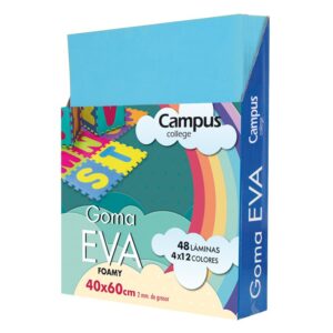 LAMINA EVA 2mm.40x60 COLOR AZUL CLARO