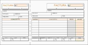 TALONARIO FACTURAS 1/3 FOL. CON MATRIZ