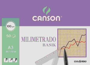 PAPEL MILIMETRADO BLOC DIN A-3 ENCOLADO