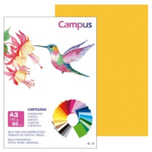 CARTULINA FORMATO DIN-A3 PTE/50 AMARILLO
