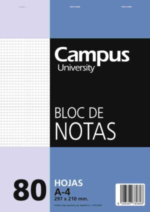 BLOC PERFORADO A4 CUA 80h
