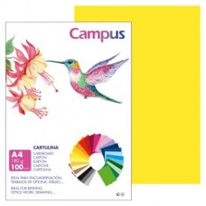 CARTULINA FORMATO DIN A4 PTE/100 AMARILLA