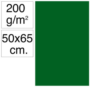 CARTULINA GDE.50x65 VERDE SELVA AMAZONAS