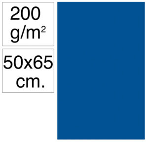 CARTULINA GDE.50x65 AZUL MAR