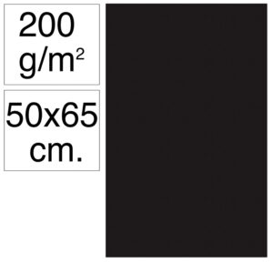 CARTULINA GDE.50x65 NEGRA