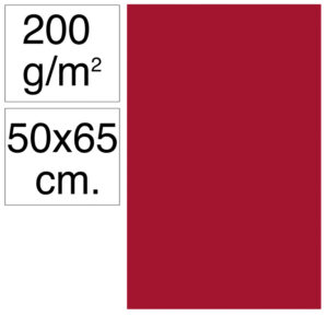 CARTULINA GDE.50x65 GRANATE