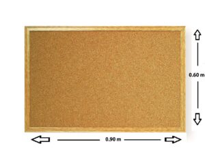 PIZARRA CORCHO MEMO 8 mm.60X 90