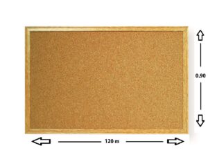 PIZARRA CORCHO MEMO 8 mm.90X120